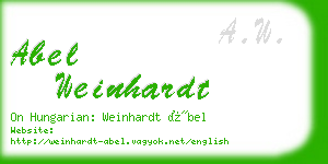 abel weinhardt business card